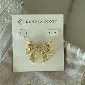Kendra Scott Gold Bow Pendant Necklace
